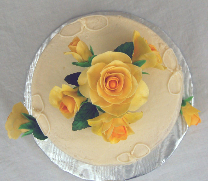 Yellow Roses Cake Texas Rose Bakery